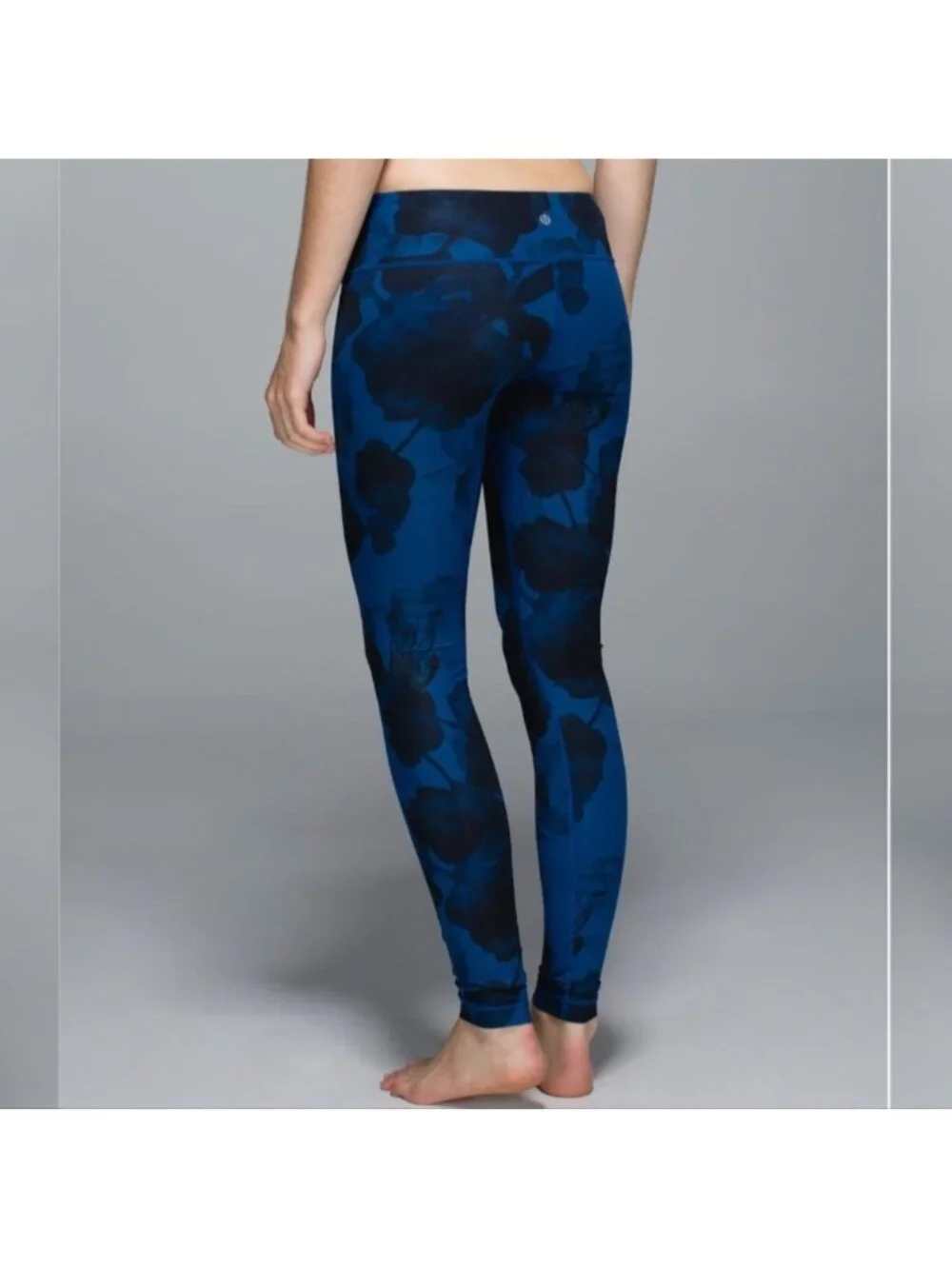 Lululemon Wunder Under Pant *Full-On Luxtreme Jumbo Inky Floral Black Inkwell